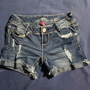 Dark Blue Almost famous Size 1 Denim short distressed